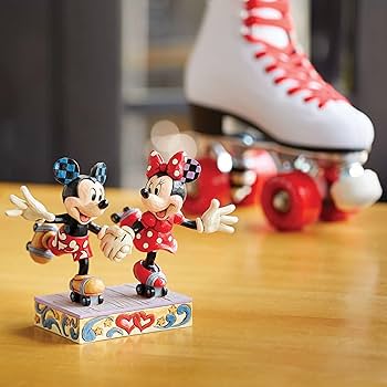 スケートの恋人　ミッキー＆ミニー　ジムショア　ディズニーショーケース　箱付き スケートの恋人 ミッキー＆ミニー ジムショア ディズニーショー